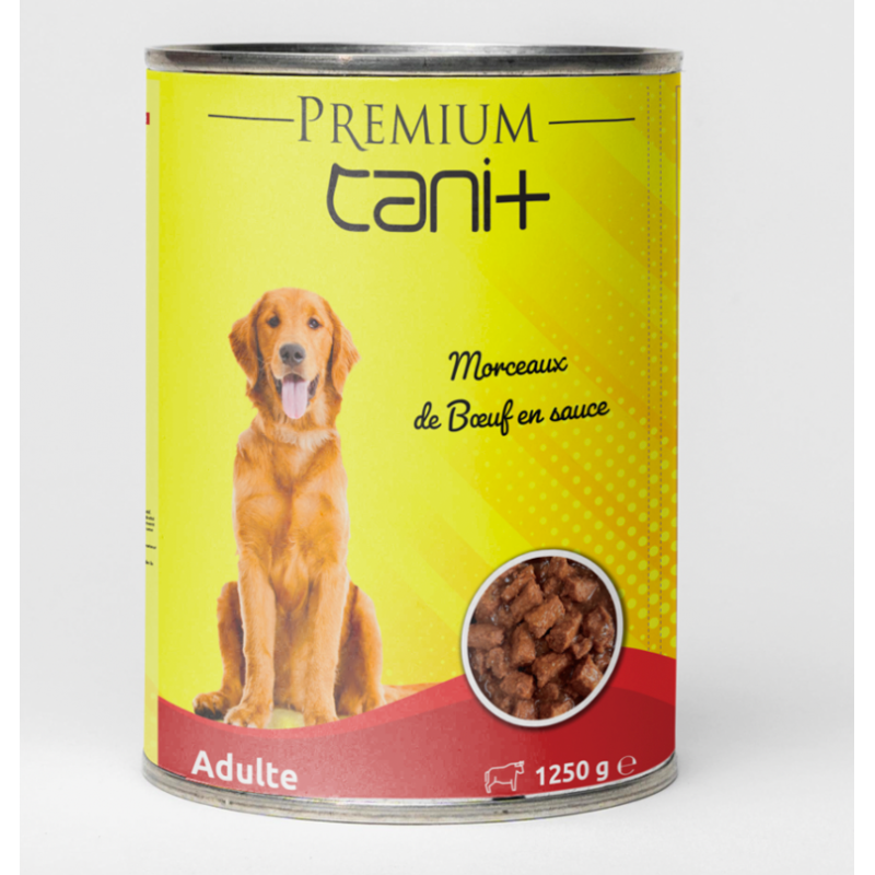 Canifors Morceaux De Viande Avec Boeuf Aliment Pour Chien 1250G