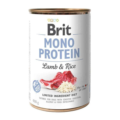 Brit Mono Protein & Riz – Pâtée chien 400 g – La Passion Canine Maroc