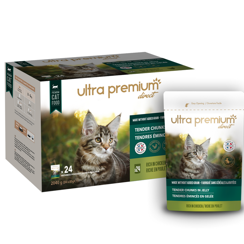 EMINCE EN GELEE POULET POUR CHATON ET CHAT ADULTE 85gr