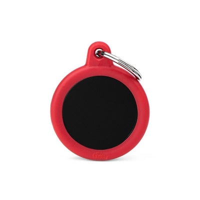 Aluminium Black Circle With Red Rubber