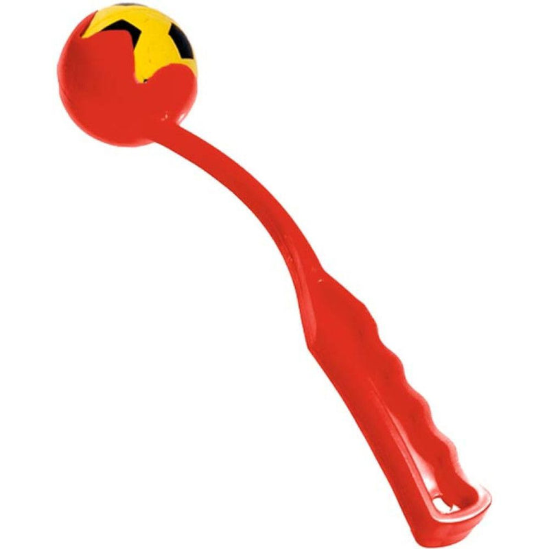 Flamingo Red Dog – Lanceur avec balle souple pour chien 32 cm