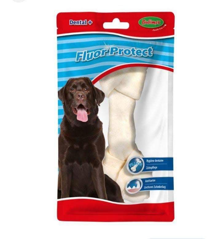 Os noué blanc au fluor pour chien 16 cm
