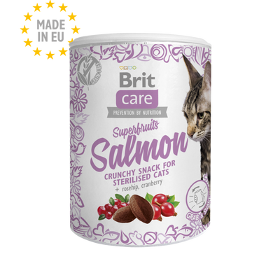 Brit Care Cat Snack Superfruits Salmon 100G