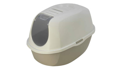 Moderna Smart Cat – Maison de toilette fermée gris chaud – La Passion Canine Maroc