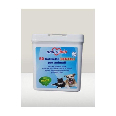 Amoremio – Lingettes dentaires chien et chat x50 – La Passion Canine Maroc