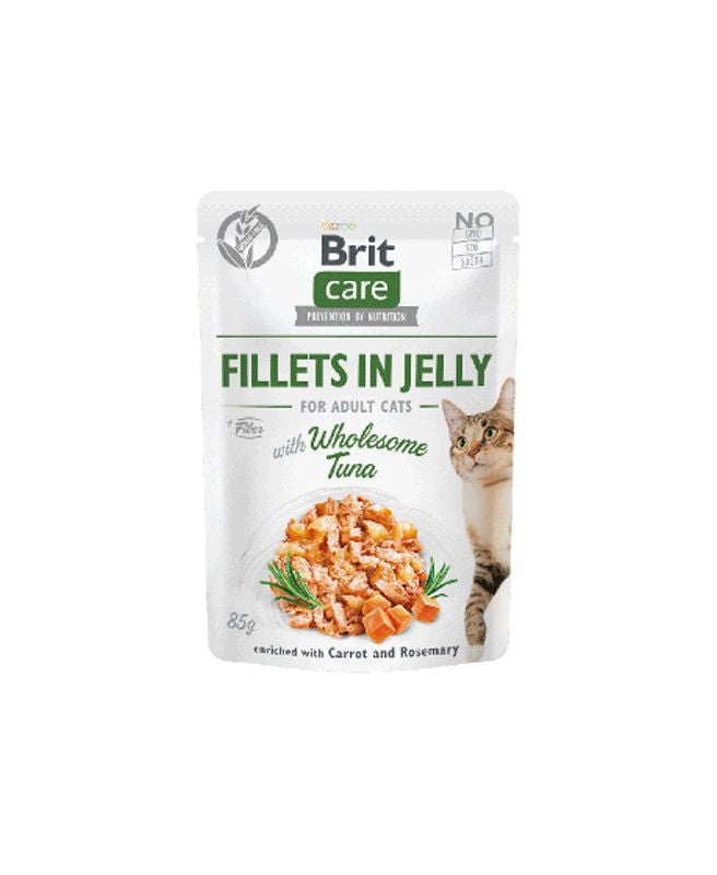 Brit Care – Filets de thon en gelée pour chat adulte 85 g