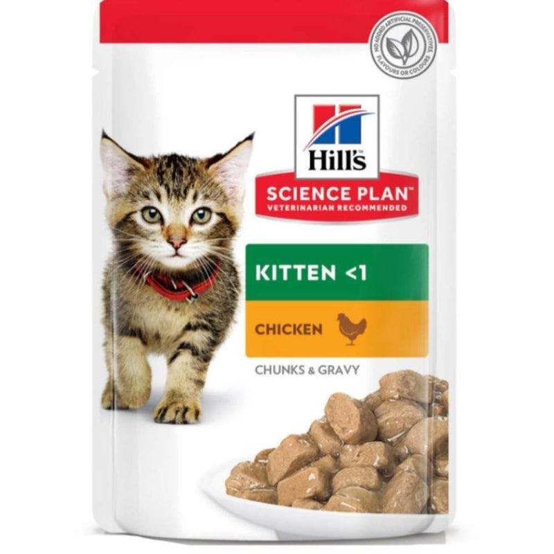 Hill's Science Plan Kitten – Pâtée chaton en sauce au poulet 85 g