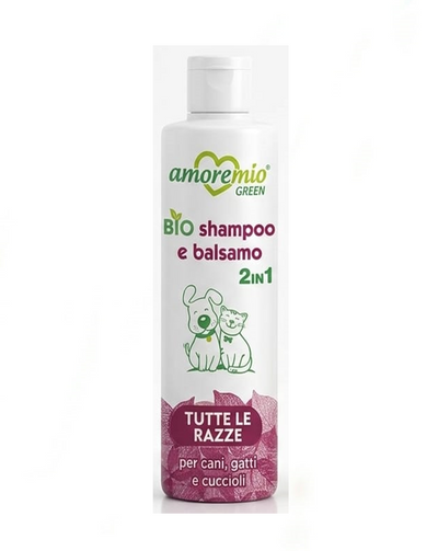 Amoremio Tutte le Razze – Shampoing 2 en 1 bio chien toutes races 250 ml – La Passion Canine Maroc