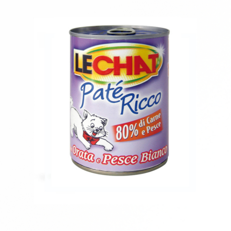 Le chat boite de 400 g a base de poisson