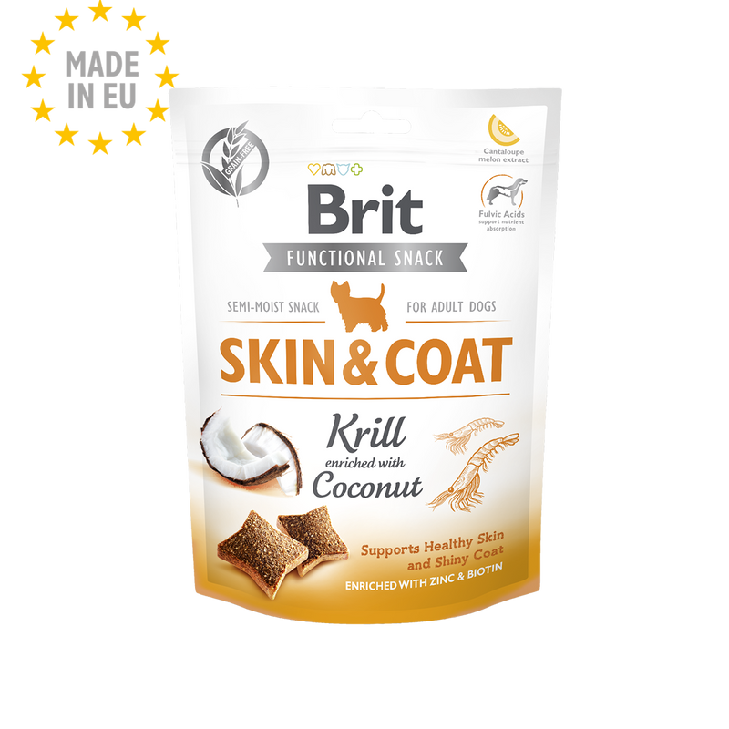 Brit Care Dog Functional Snack Skin&Coat Krill 150G