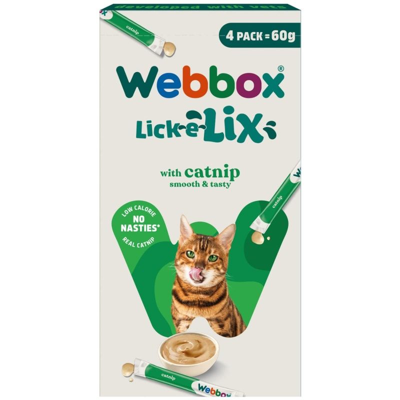 Webbox Lick-e-Lix – Friandises crémeuses à lécher pour chat