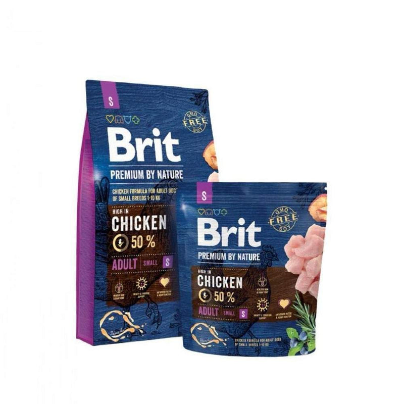 Brit Premium by Nature Adult S – Croquettes chien petite race 3 kg