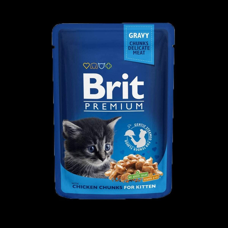 BRIT PATE POUR CHATON AU POULET 100G