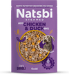 Natsbi – Repas cuit vapeur pour chien poulet et canard 500 g