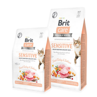 Brit Care Cat Sans c√©r√©ales SENSIBLE DIGESTION SAINE 2KG