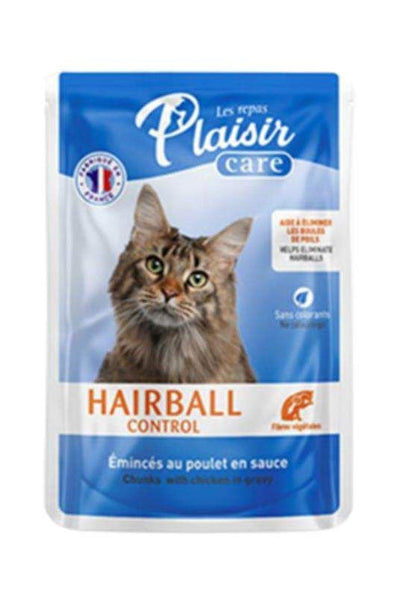Repas Plaisir Care Hairball – Pâtée chat anti-boules de poils 85 g – La Passion Canine Maroc