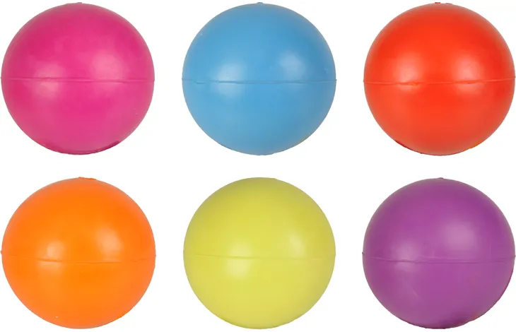 Balle de jeu pour chien 6 cm multicolore