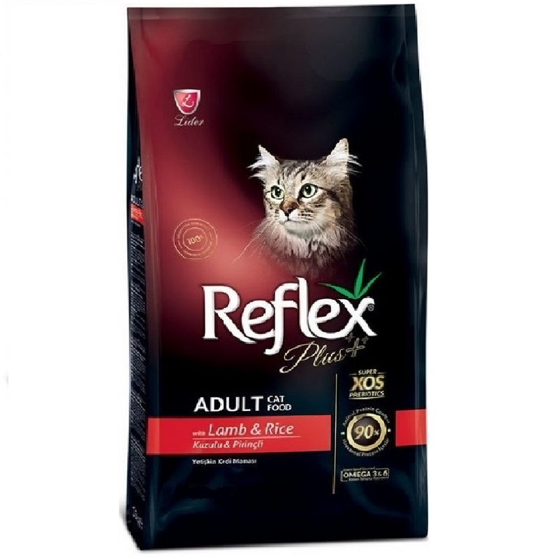Reflex Plus Alimentation pour chats adultes d'agneau et de riz, 1,5 kg