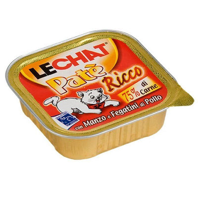 Le Chat Ricco – Pâtée pour chat au bœuf 100 g – La Passion Canine Maroc