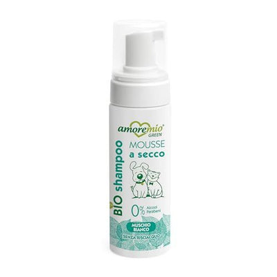 Amoremio – Shampoing mousse chien et chat musc blanc 200 ml – La Passion Canine Maroc