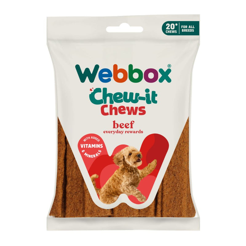 Webbox Chew-it Chews – Friandises à mâcher chien bœuf 200 g