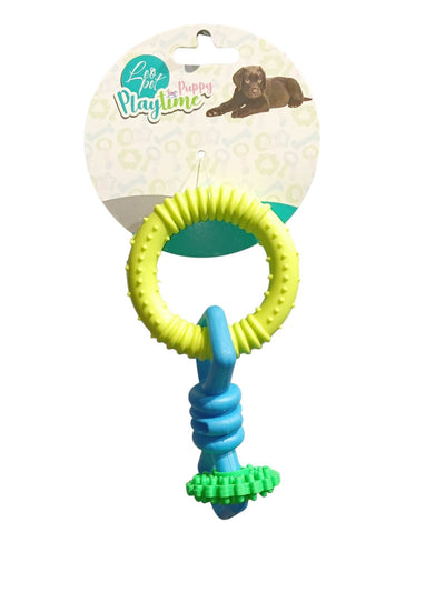 Jouet a morderavec anneaux en caoutchouc