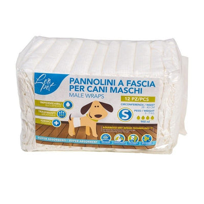 Leopet – Couches imperméables chien mâle taille XS, lot de 12 – La Passion Canine Maroc