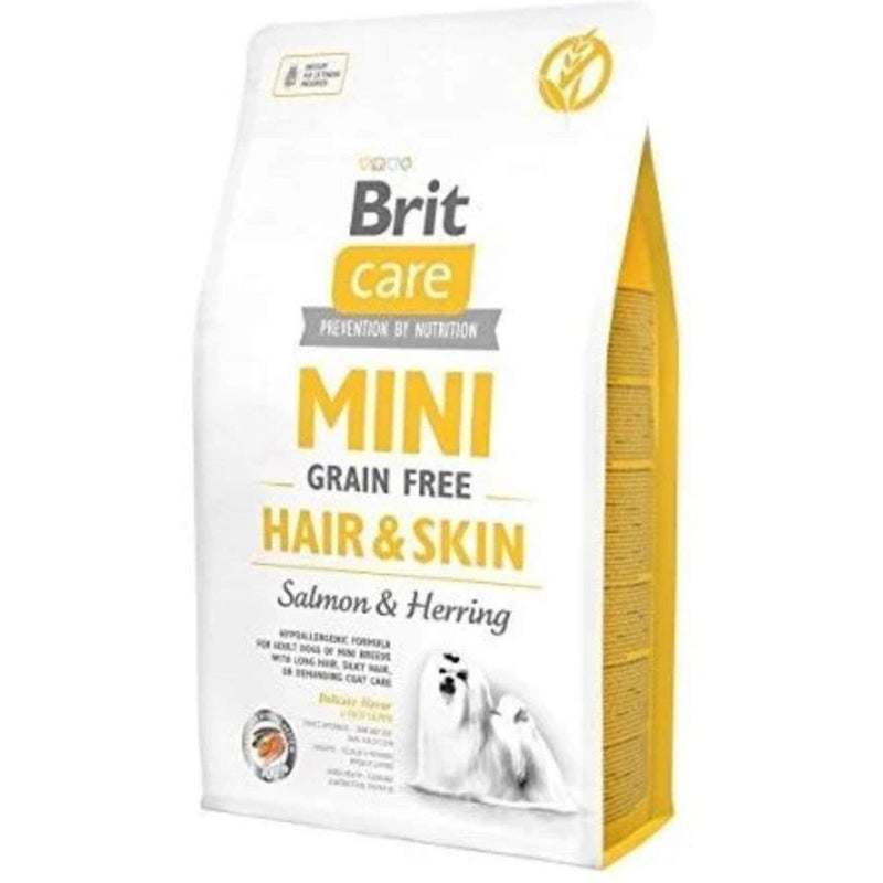 Brit Care Mini Hair & Skin – Croquettes chien petite race saumon 2 kg