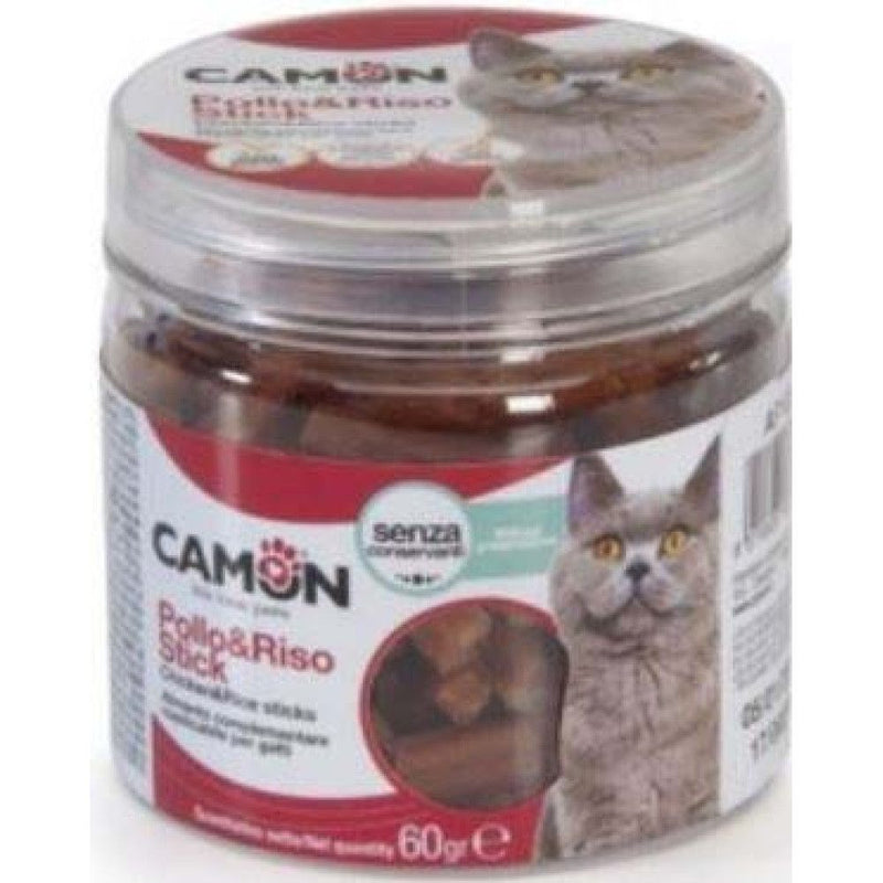 CAMON Snacks de chat de poulet et de riz, 60g