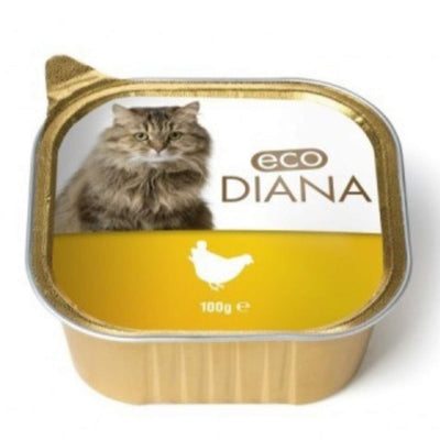 Eco Diana – Pâtée chat au poulet en terrine 100 g – La Passion Canine Maroc