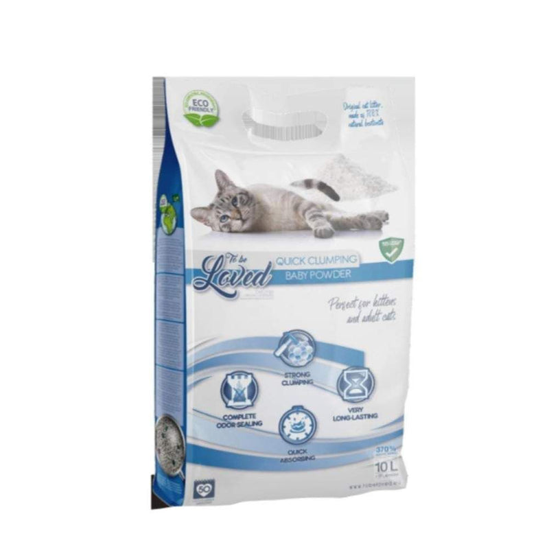 To Be Loved – Litière pour chat parfum talc bébé 10 L