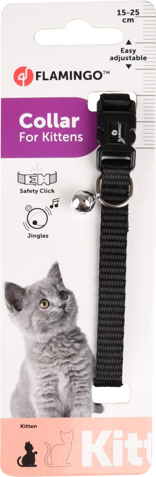 Collier noir pour chat
