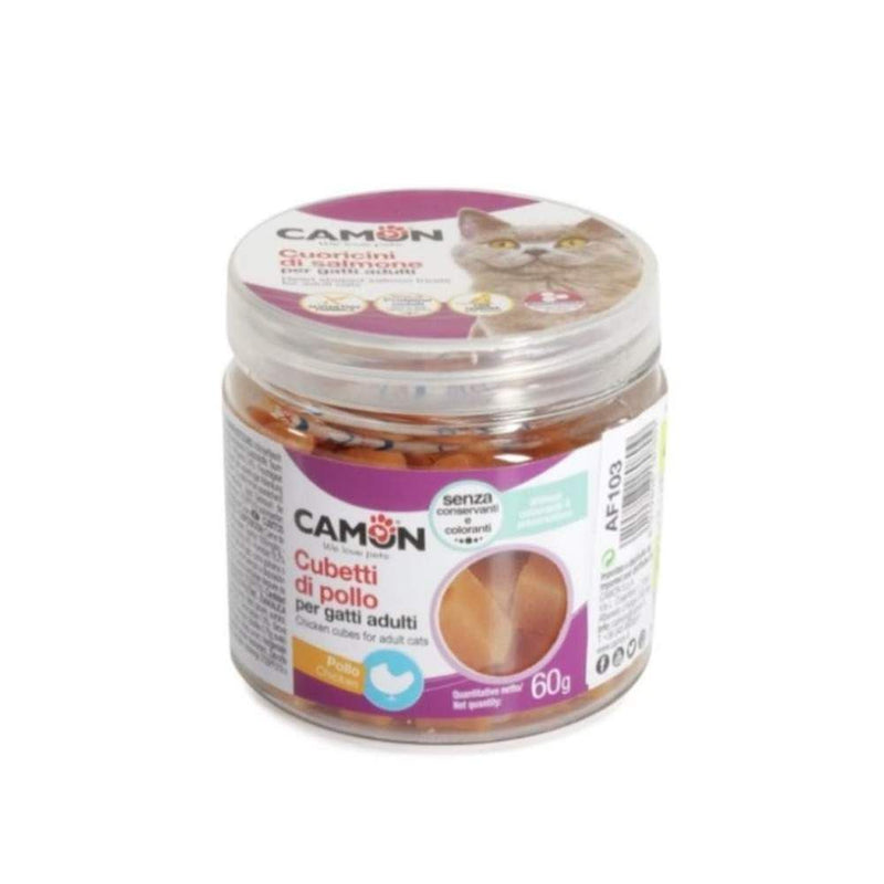 Cubes de poulet à mâcher pour chat 60 g