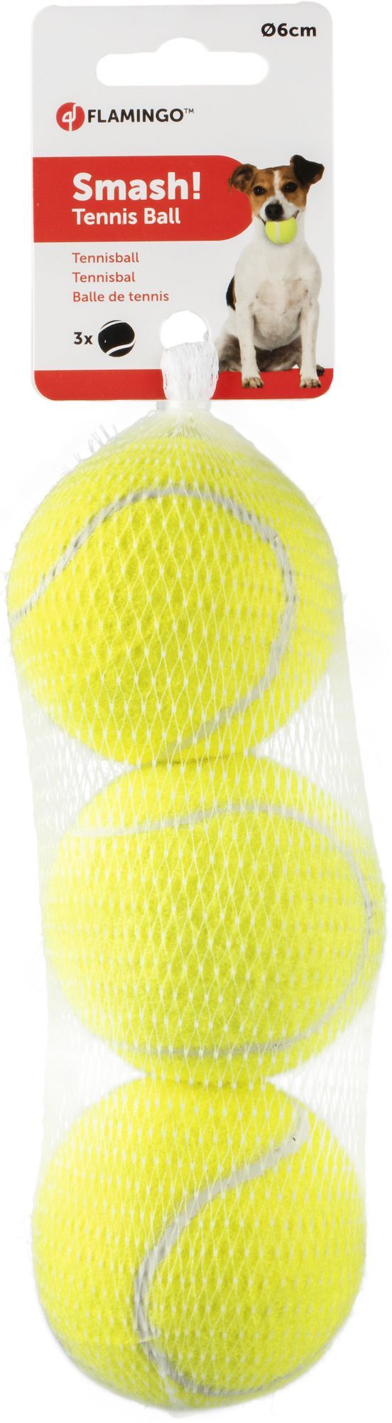 Toy Smash Tennis ball Yellow 6CM 3 PCS