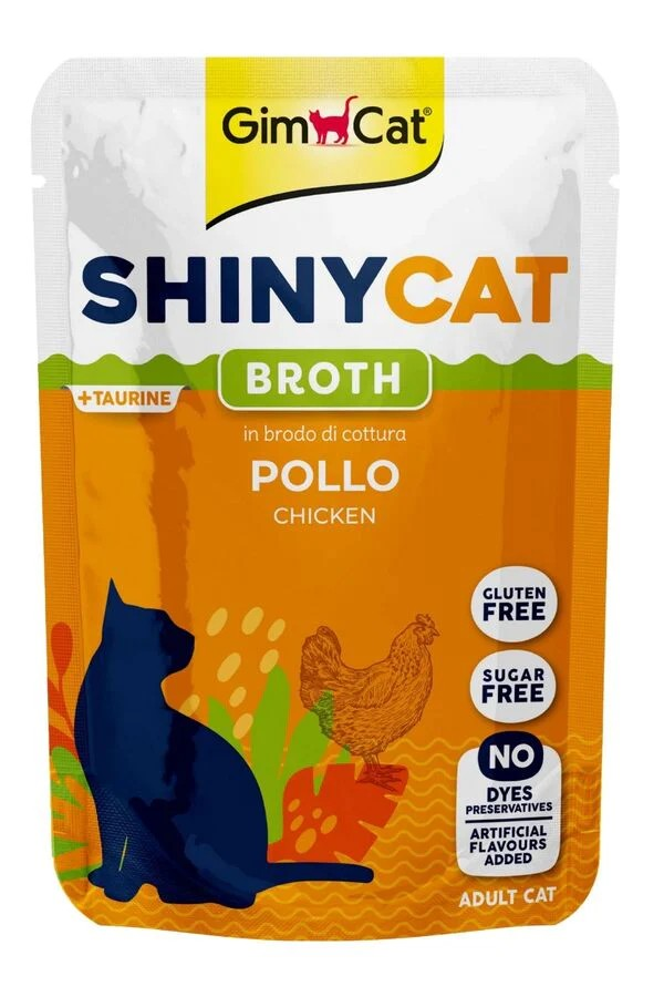 GimCat Shinycat – Sachet pour chat adulte au poulet 70 g