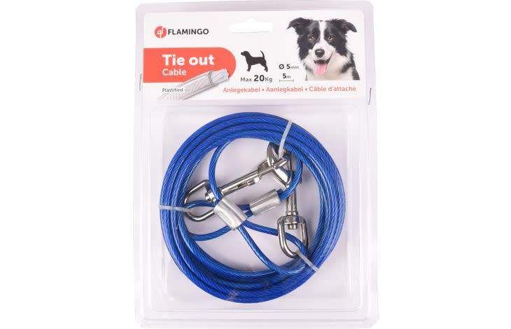 Flamingo Câble D'attache Bleu Max 20kg