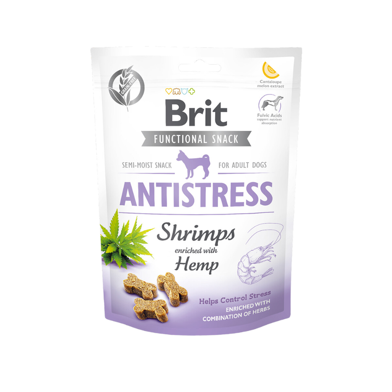 Brit Care Functional Snack Antistress – Friandises chien crevettes 150 g
